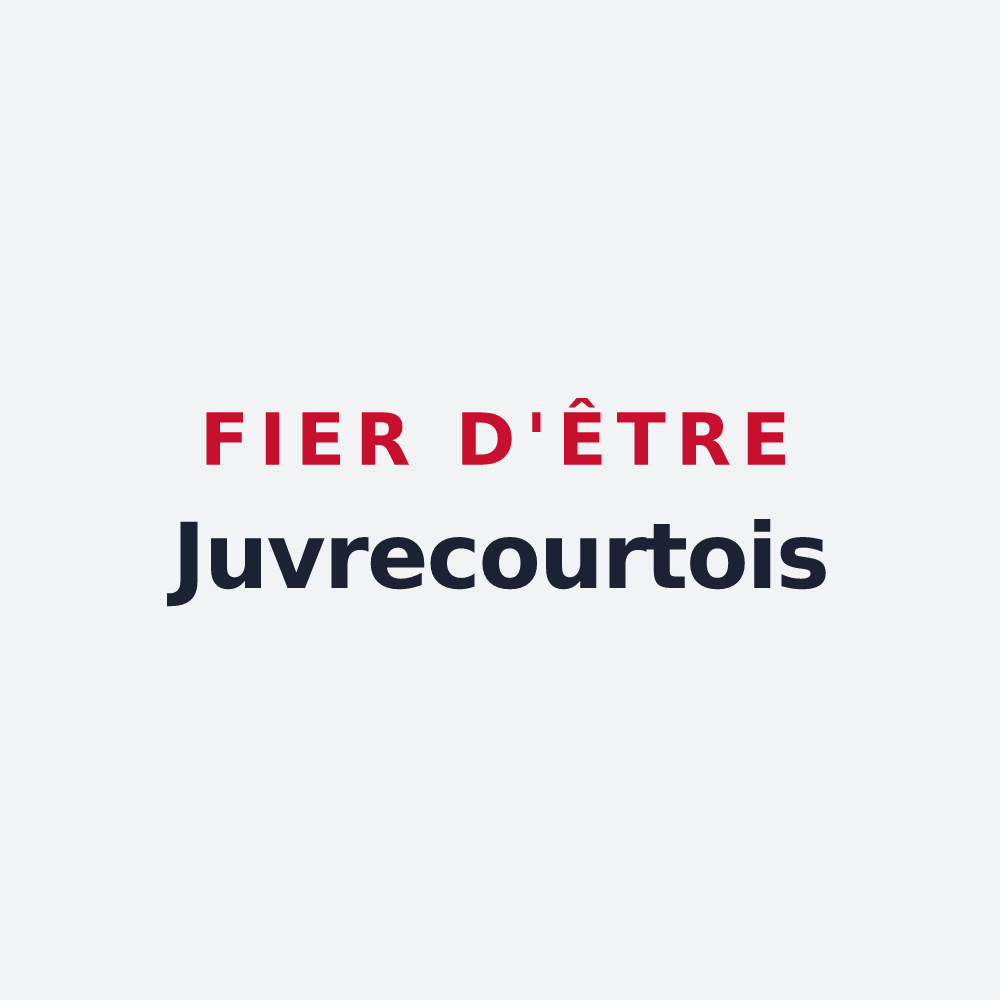 Poster « Fier d'être Juvrecourtois » — design pour Juvrecourt