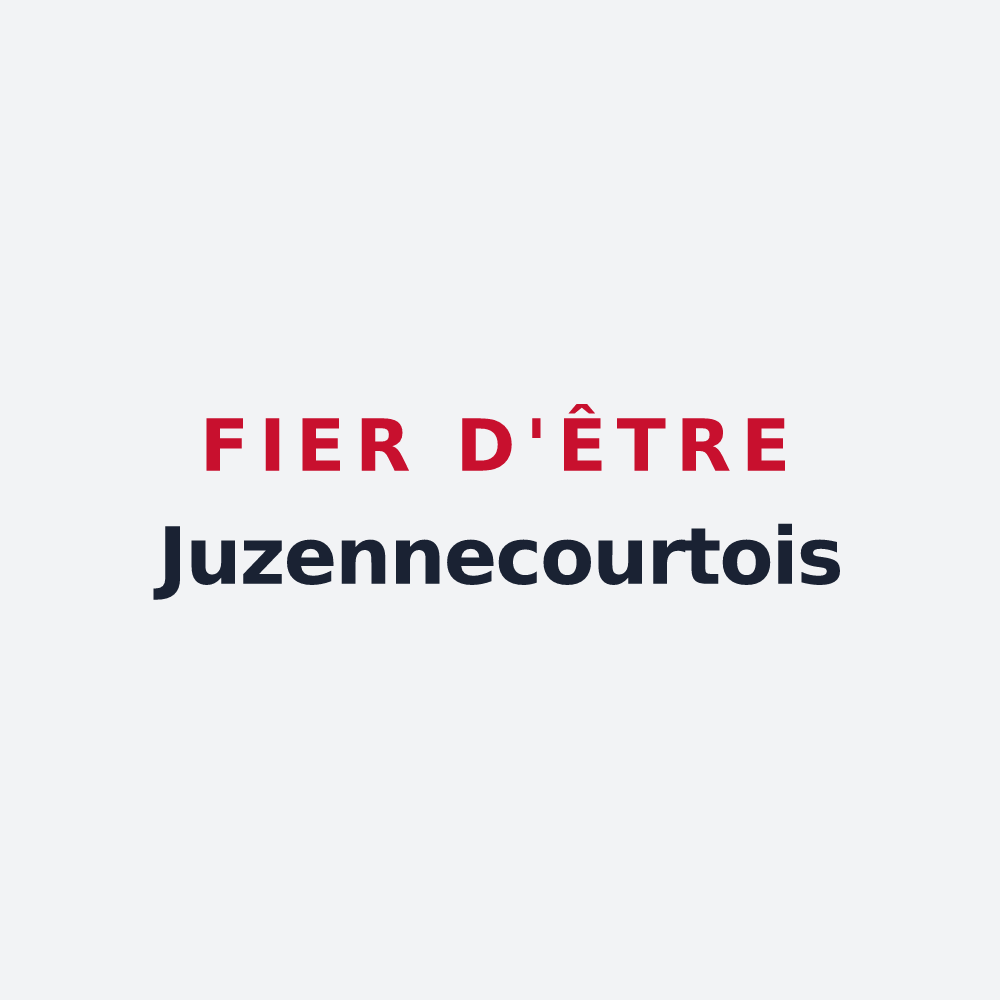 Poster « Fier d'être Juzennecourtois » — design pour Juzennecourt