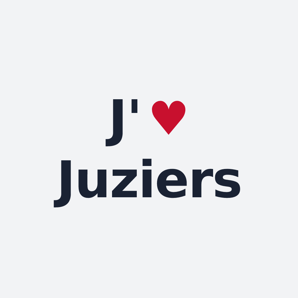 Poster personnalisé Juziers — design J'aime Juziers