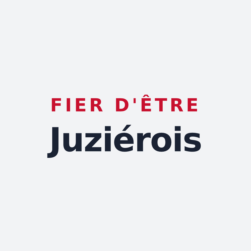 Poster « Fier d'être Juziérois » — design pour Juziers