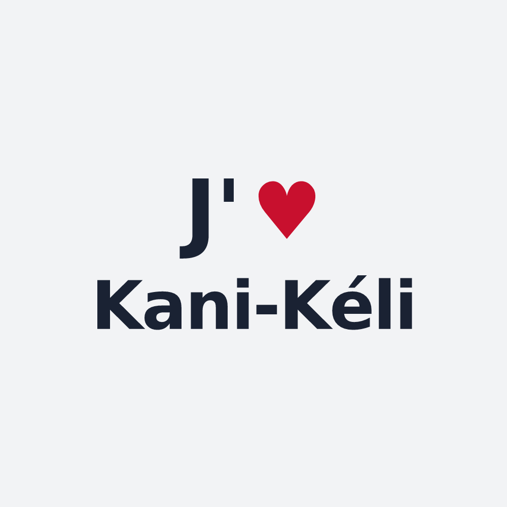 Poster personnalisé Kani-Kéli — design J'aime Kani-Kéli