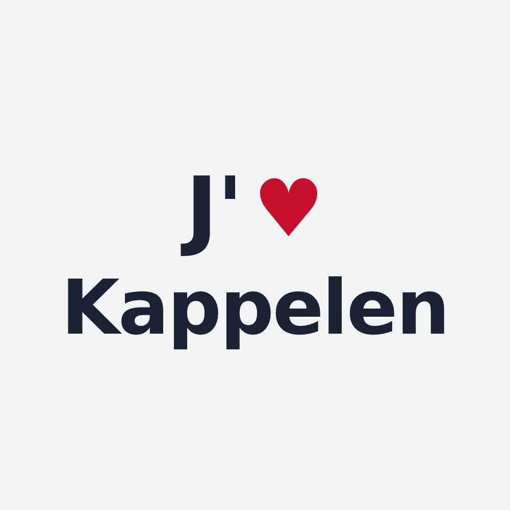 Poster personnalisé Kappelen — design « J'aime Kappelen » imprimé sur le poster