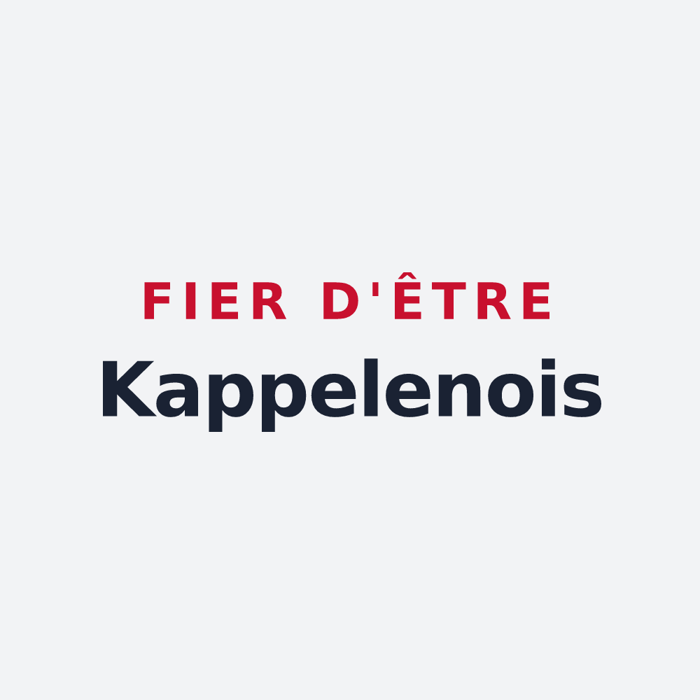 Poster « Fier d'être Kappelenois » — design pour Kappelen