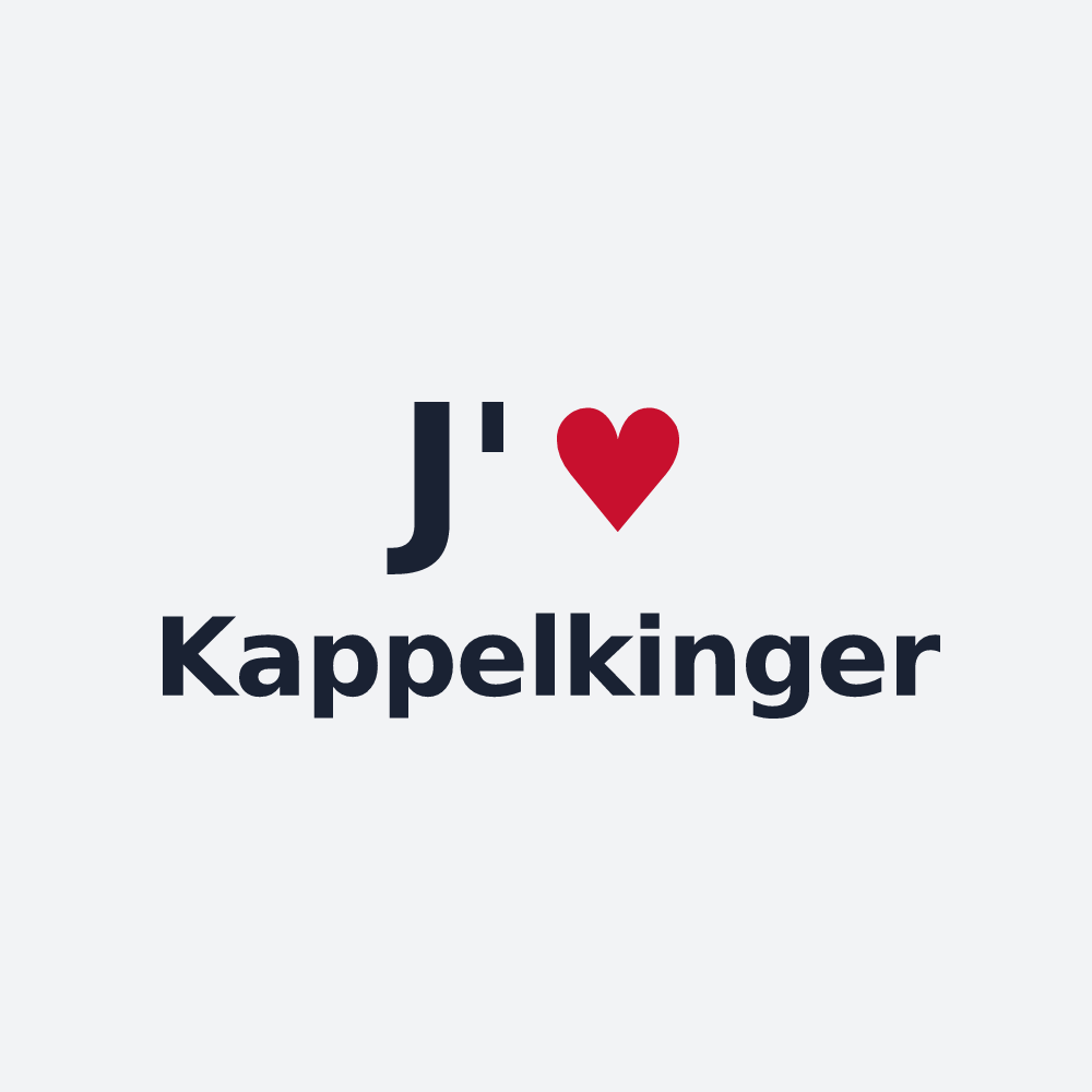 Poster personnalisé Kappelkinger — design « J'aime Kappelkinger » imprimé sur le poster
