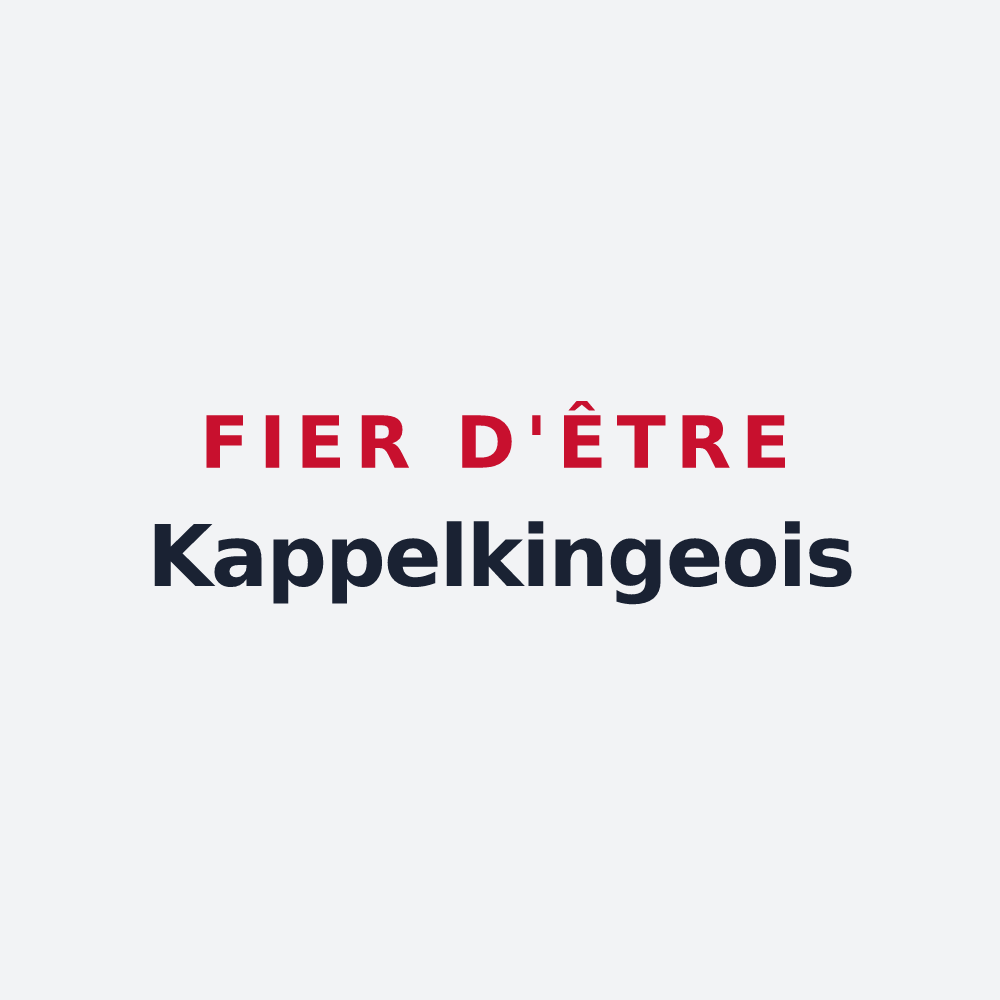Poster « Fier d'être Kappelkingeois » — design pour Kappelkinger
