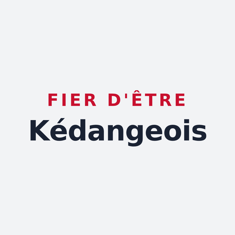 Poster « Fier d'être Kédangeois » — design pour Kédange-sur-Canner