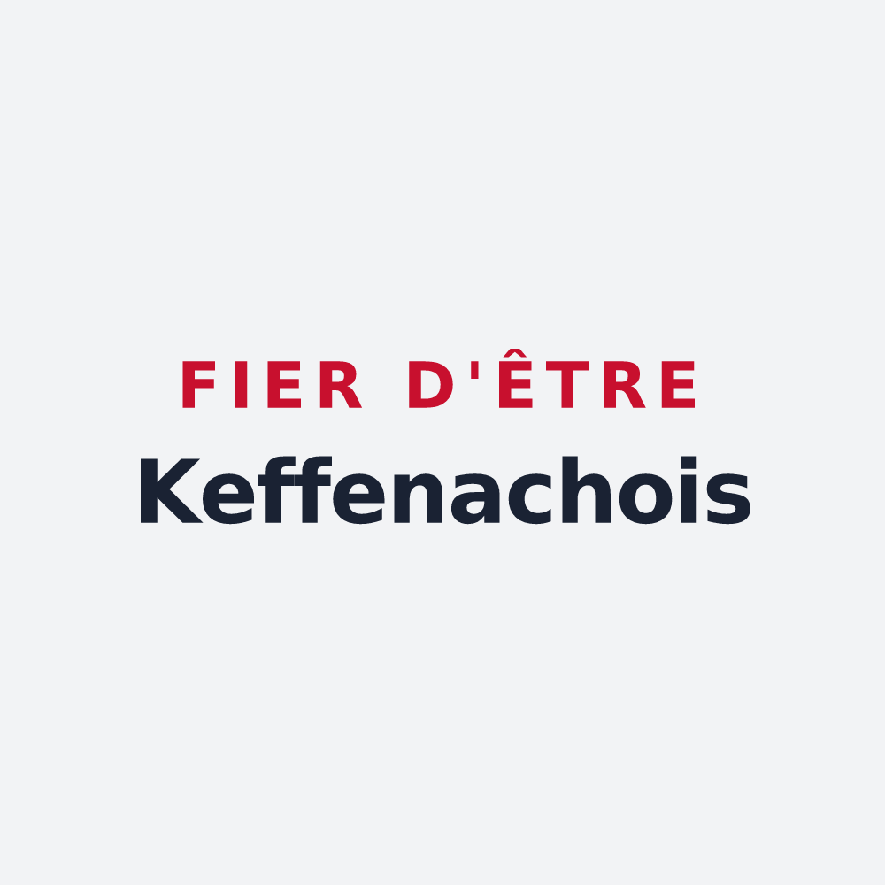 Poster « Fier d'être Keffenachois » — design pour Keffenach