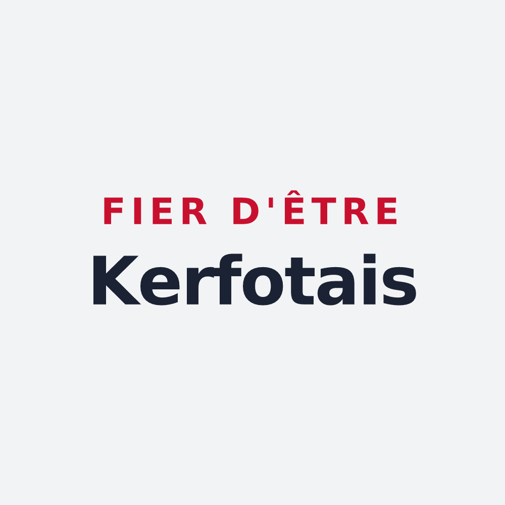 Poster « Fier d'être Kerfotais » — design pour Kerfot