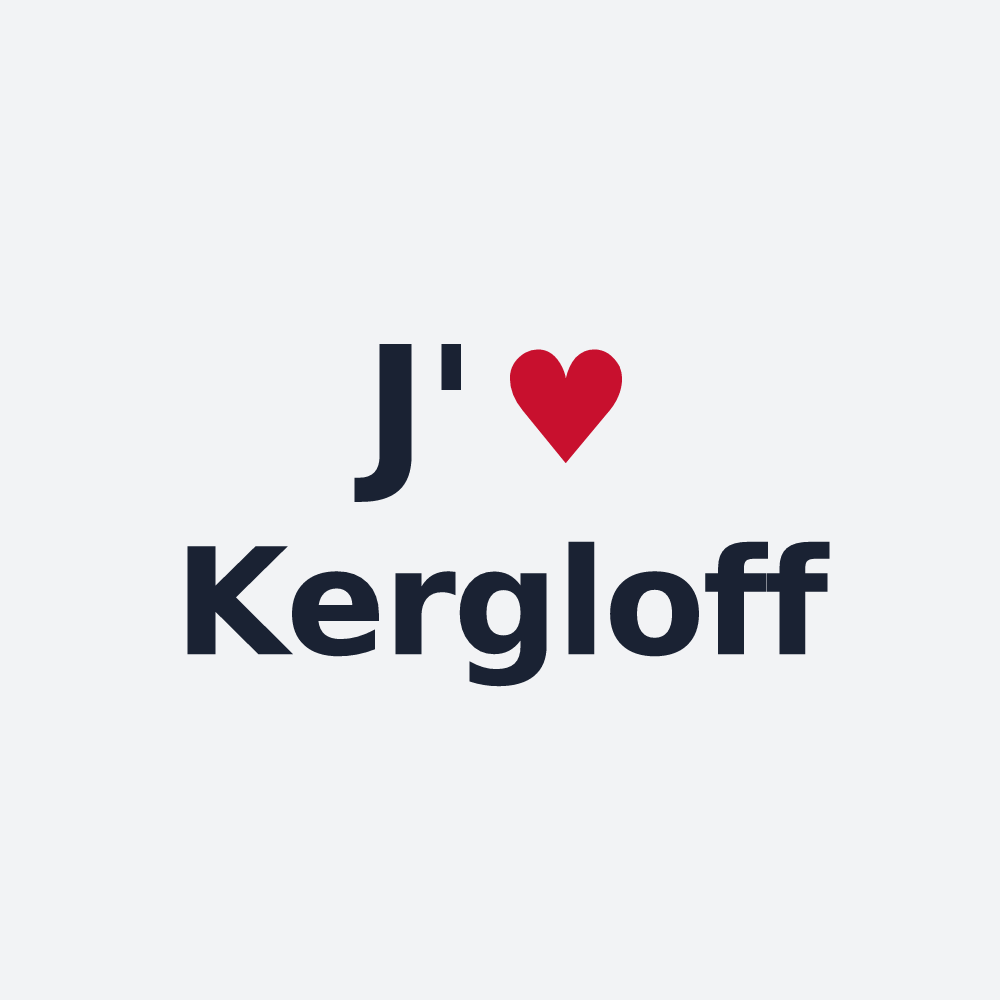 Poster personnalisé Kergloff — design J'aime Kergloff