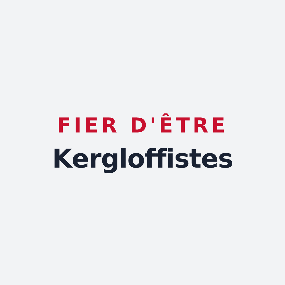 Poster « Fier d'être Kergloffistes » — design pour Kergloff