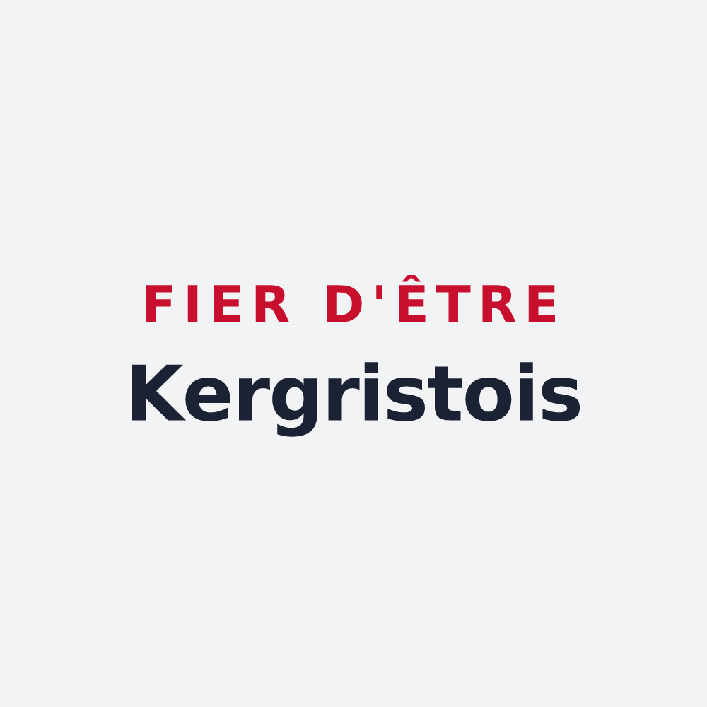 Poster « Fier d'être Kergristois » — design pour Kergrist-Moëlou