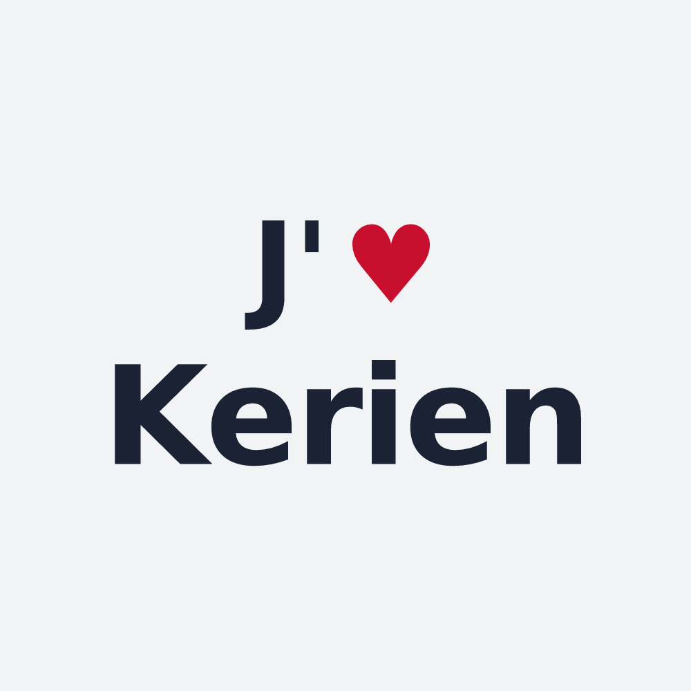 Poster personnalisé Kerien — design J'aime Kerien