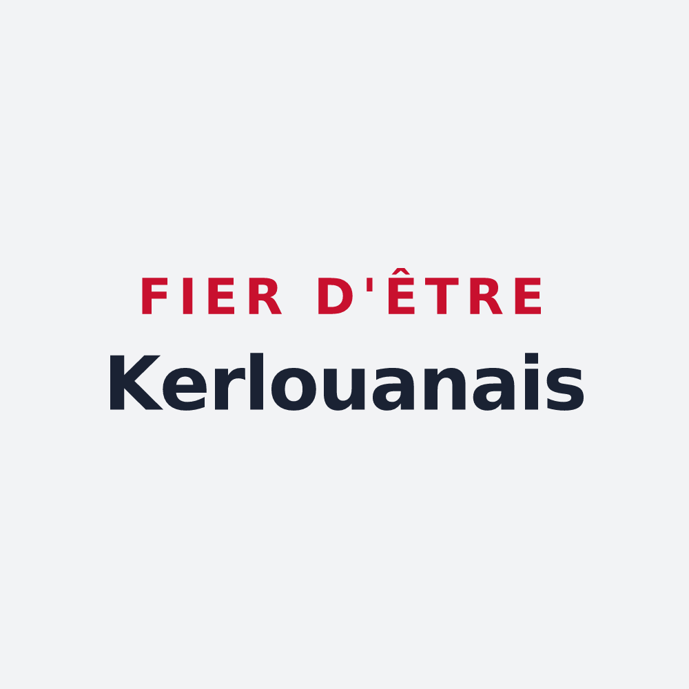Poster « Fier d'être Kerlouanais » — design pour Kerlouan