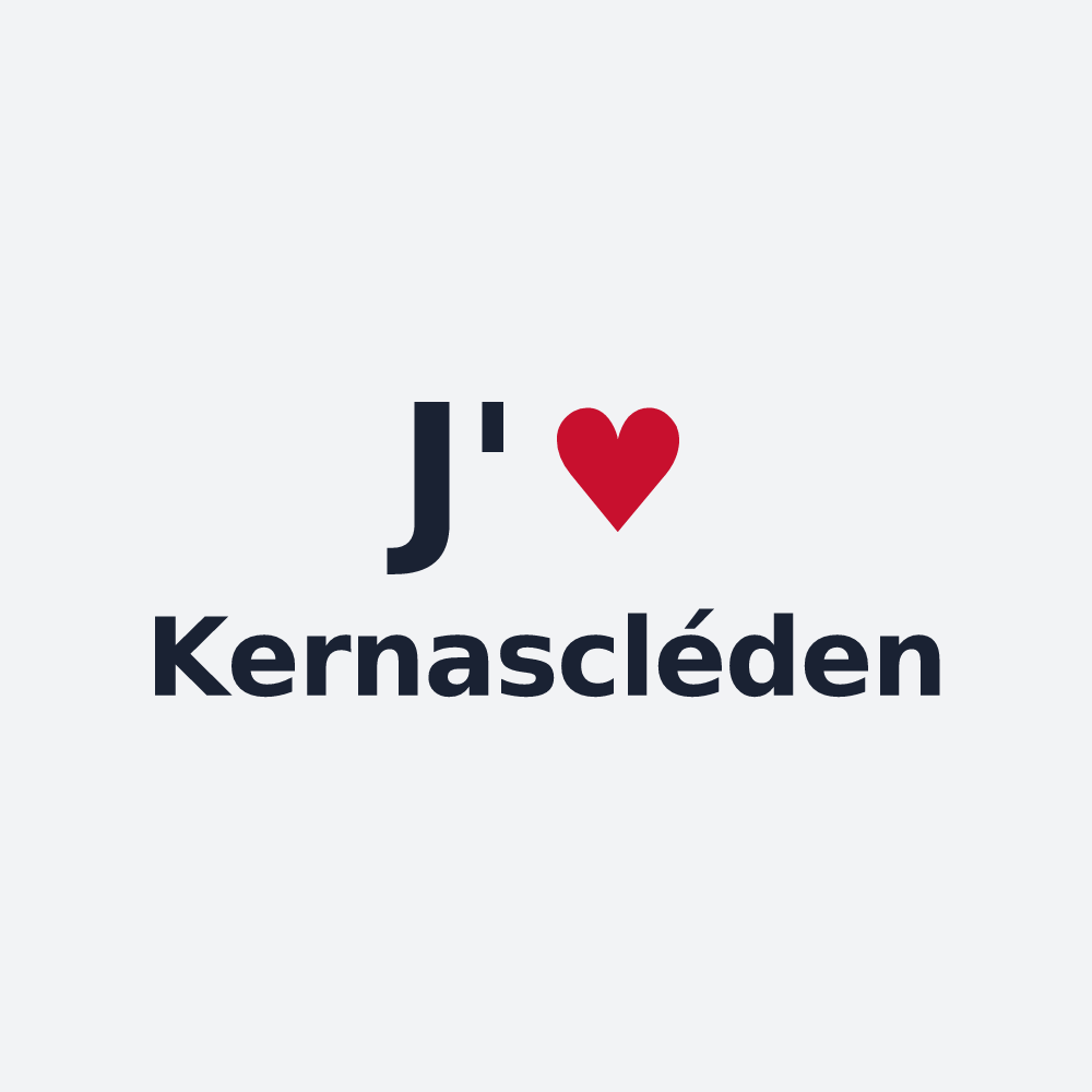 Poster personnalisé Kernascléden — design J'aime Kernascléden