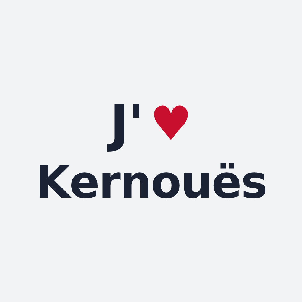 Poster personnalisé Kernouës — design J'aime Kernouës