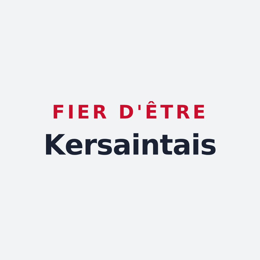Poster « Fier d'être Kersaintais » — design pour Kersaint-Plabennec