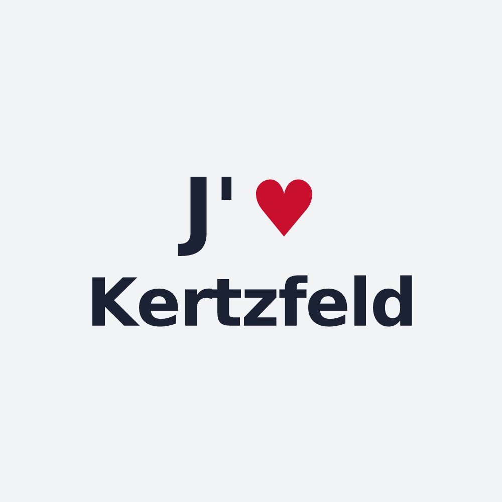 Poster personnalisé Kertzfeld — design J'aime Kertzfeld