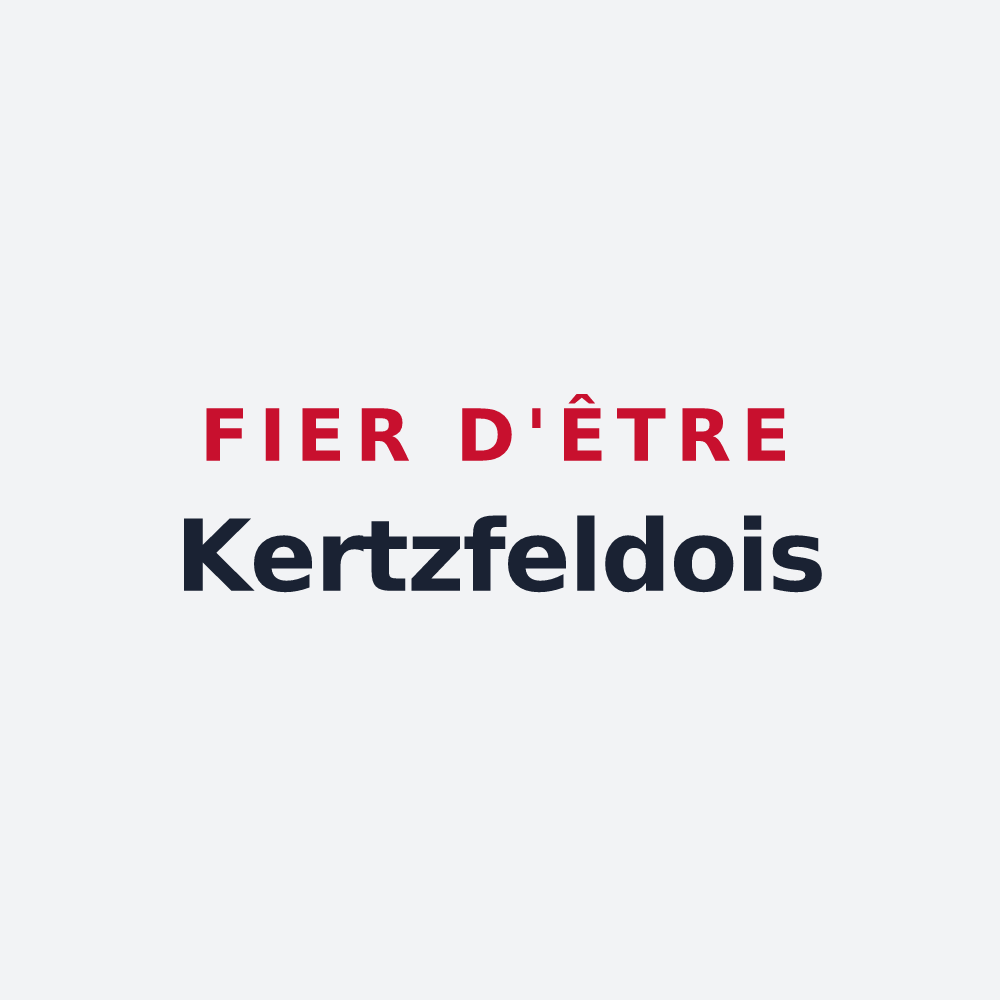 Poster « Fier d'être Kertzfeldois » — design pour Kertzfeld