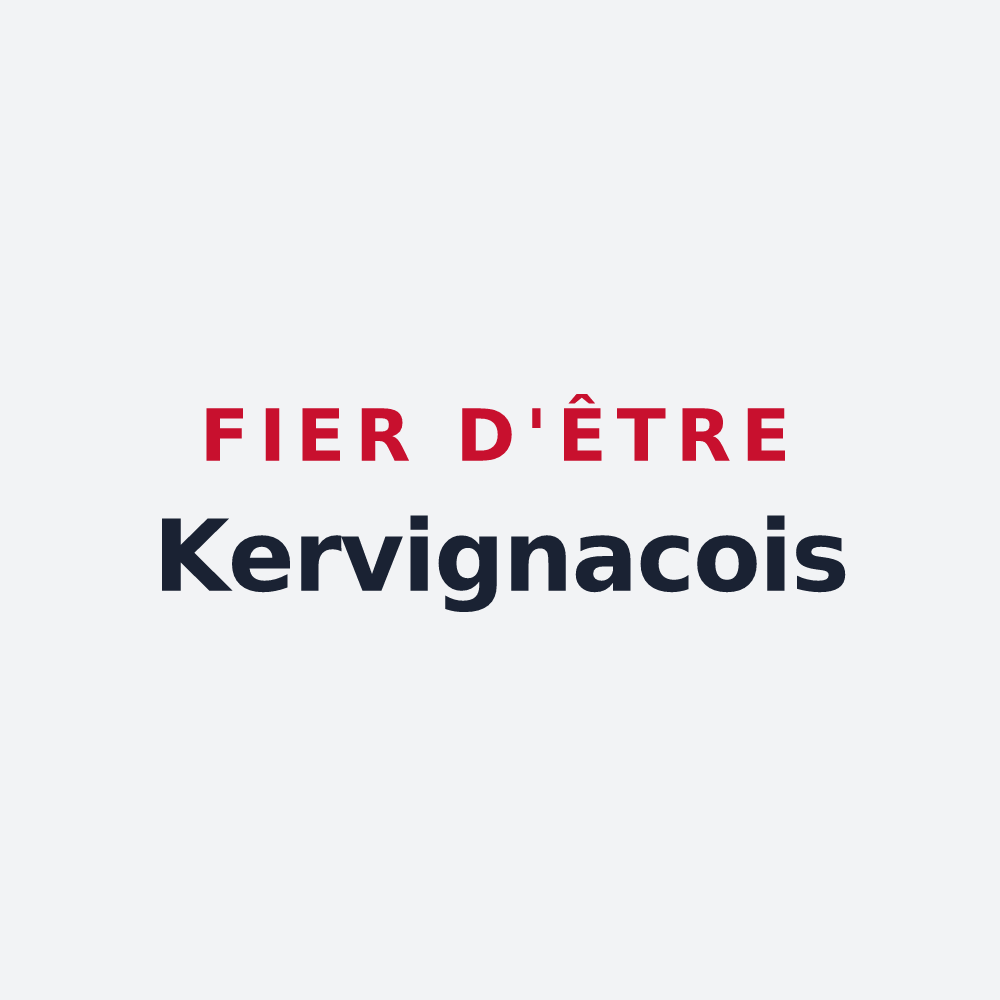 Poster « Fier d'être Kervignacois » — design pour Kervignac