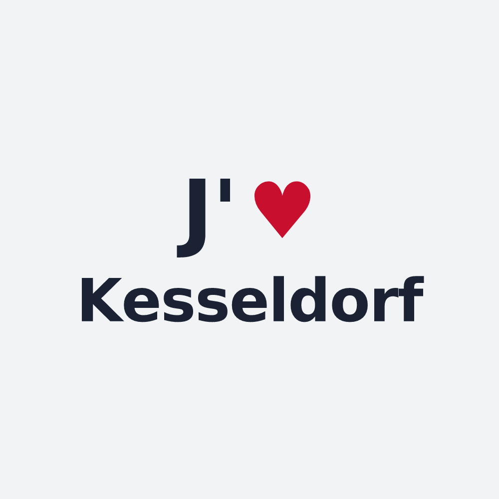 Poster personnalisé Kesseldorf — design J'aime Kesseldorf