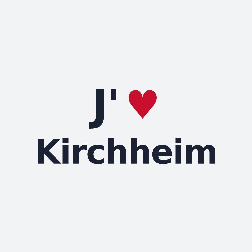 Poster personnalisé Kirchheim — design J'aime Kirchheim