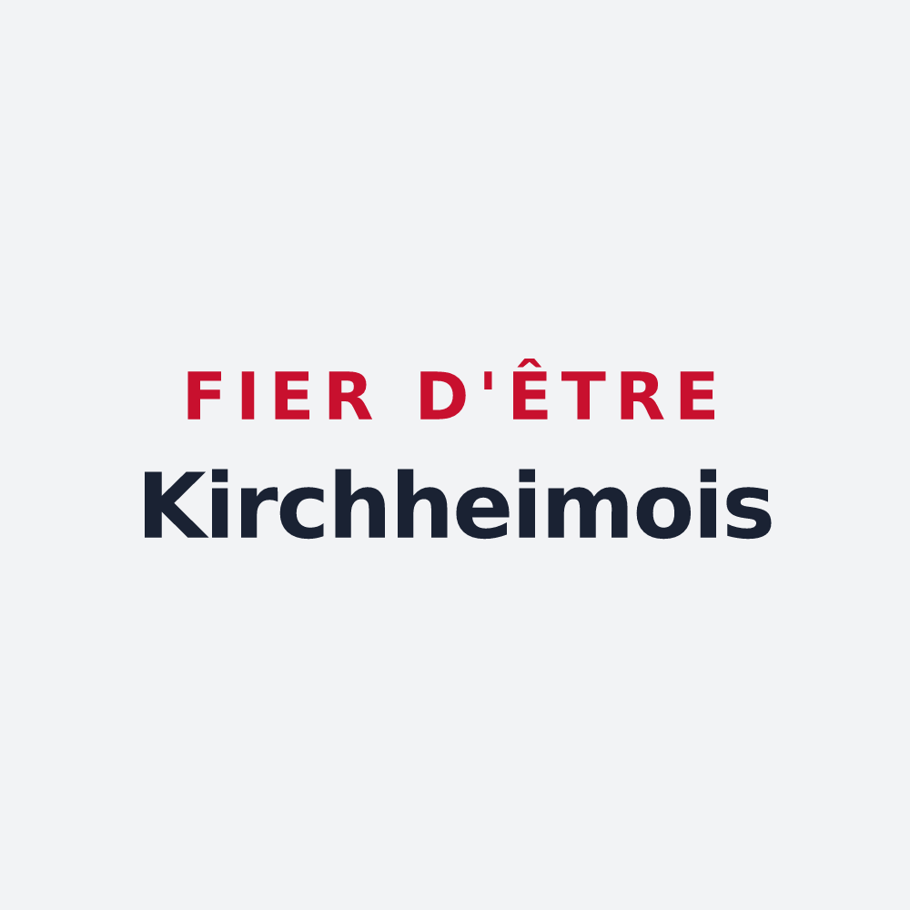 Poster « Fier d'être Kirchheimois » — design pour Kirchheim