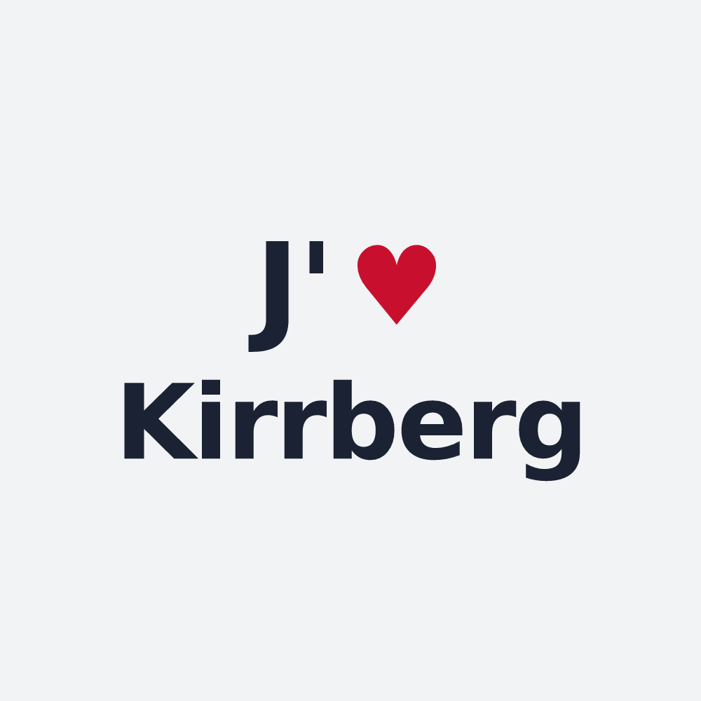 Poster personnalisé Kirrberg — design J'aime Kirrberg