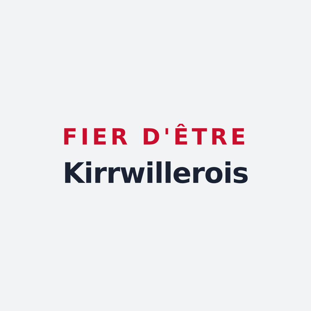 Poster « Fier d'être Kirrwillerois » — design pour Kirrwiller