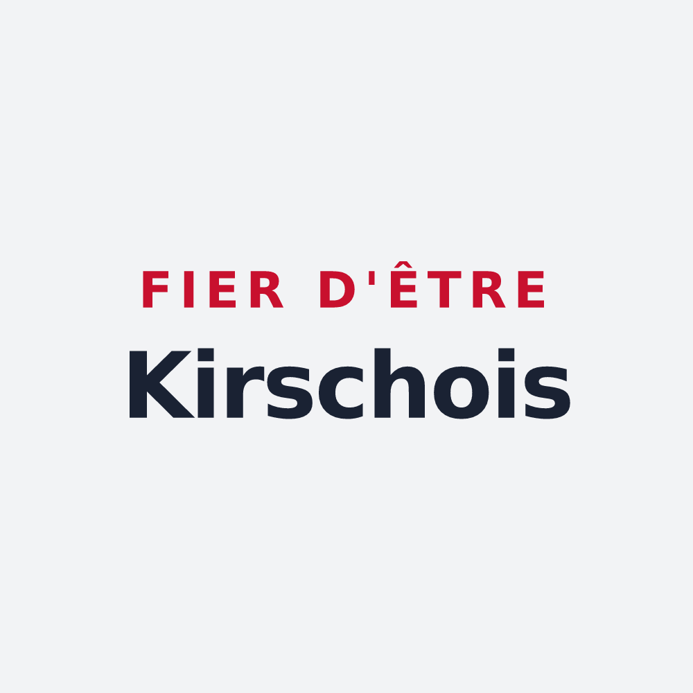 Poster « Fier d'être Kirschois » — design pour Kirsch-lès-Sierck