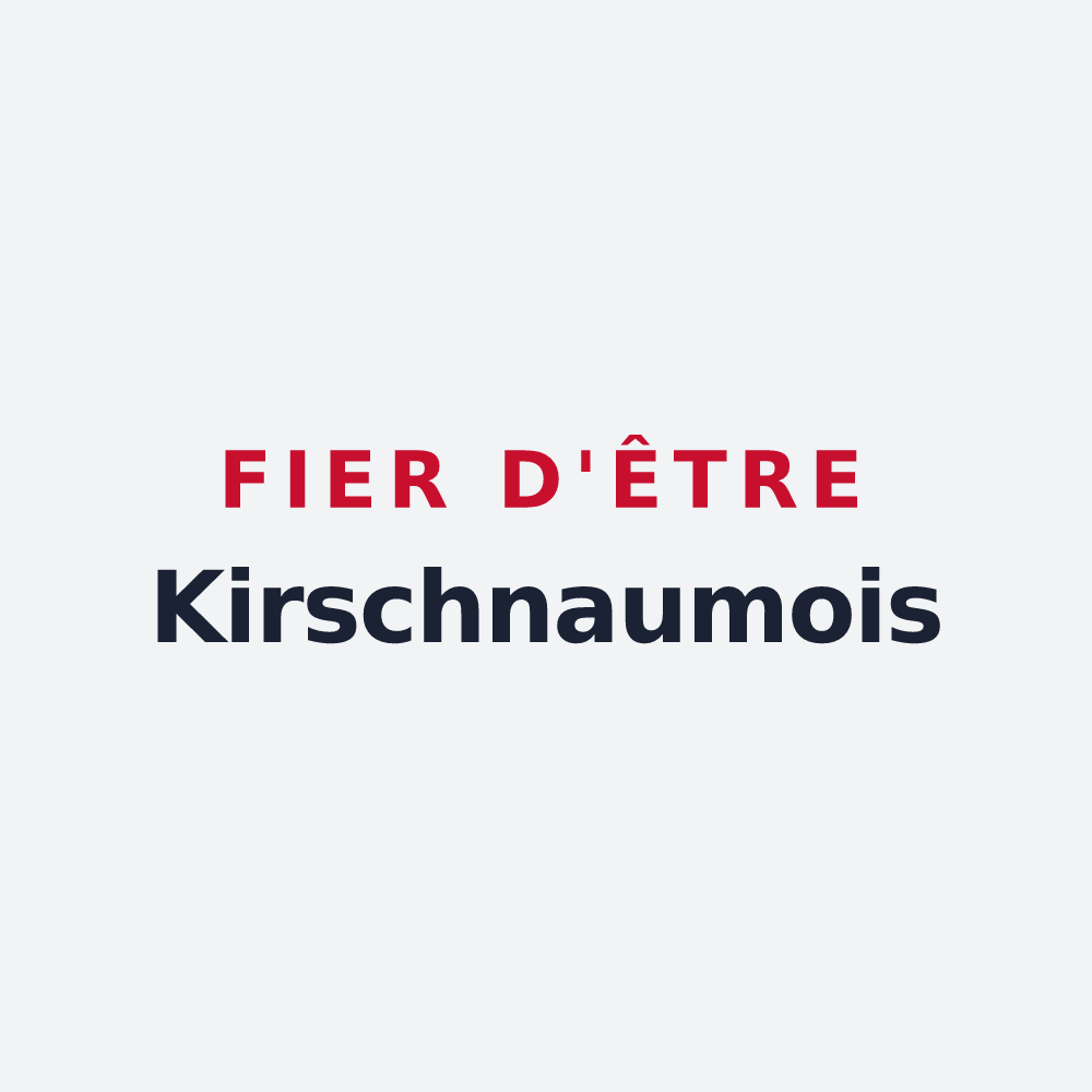 Poster « Fier d'être Kirschnaumois » — design pour Kirschnaumen