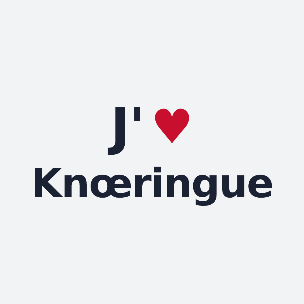 Poster personnalisé Knœringue — design J'aime Knœringue