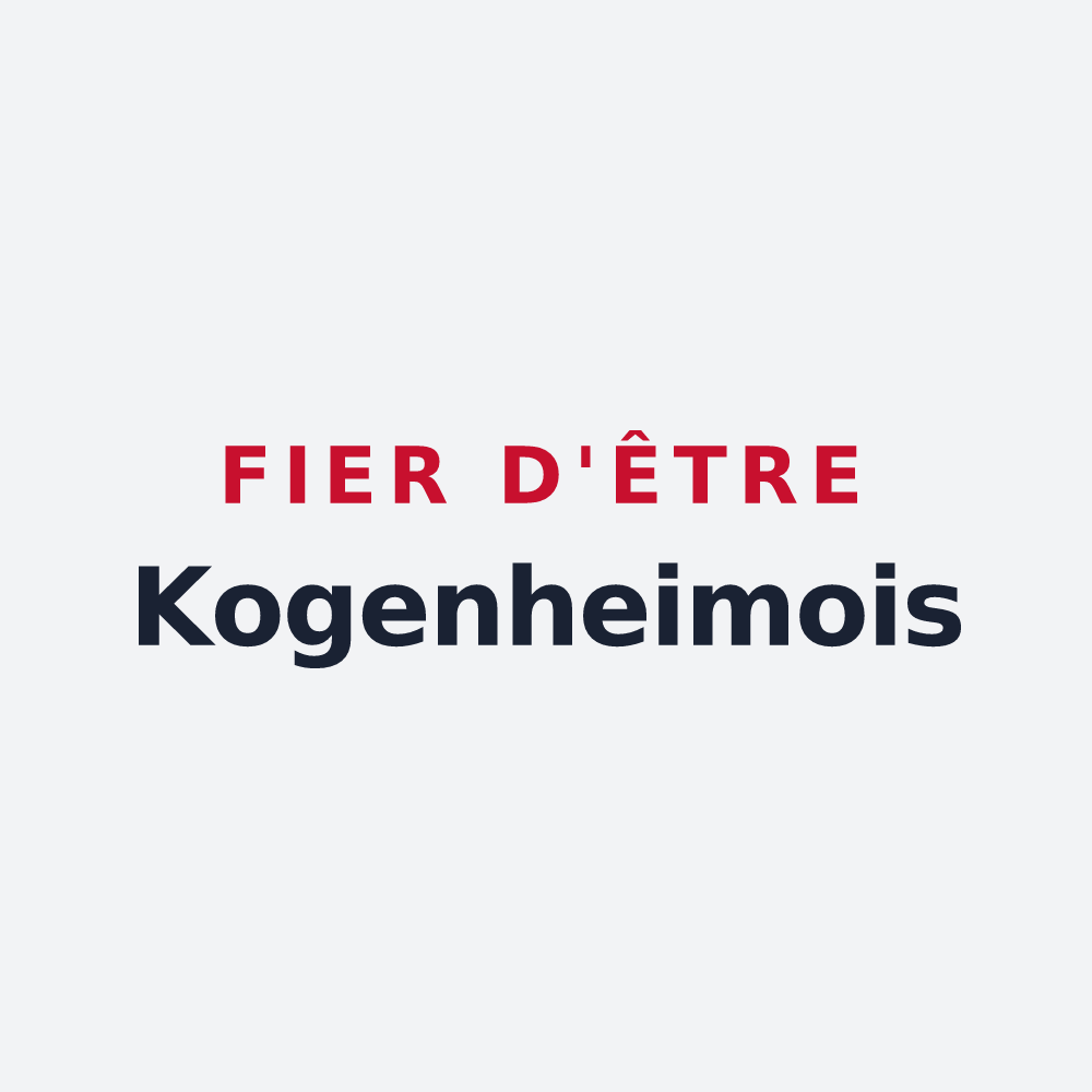 Poster « Fier d'être Kogenheimois » — design pour Kogenheim