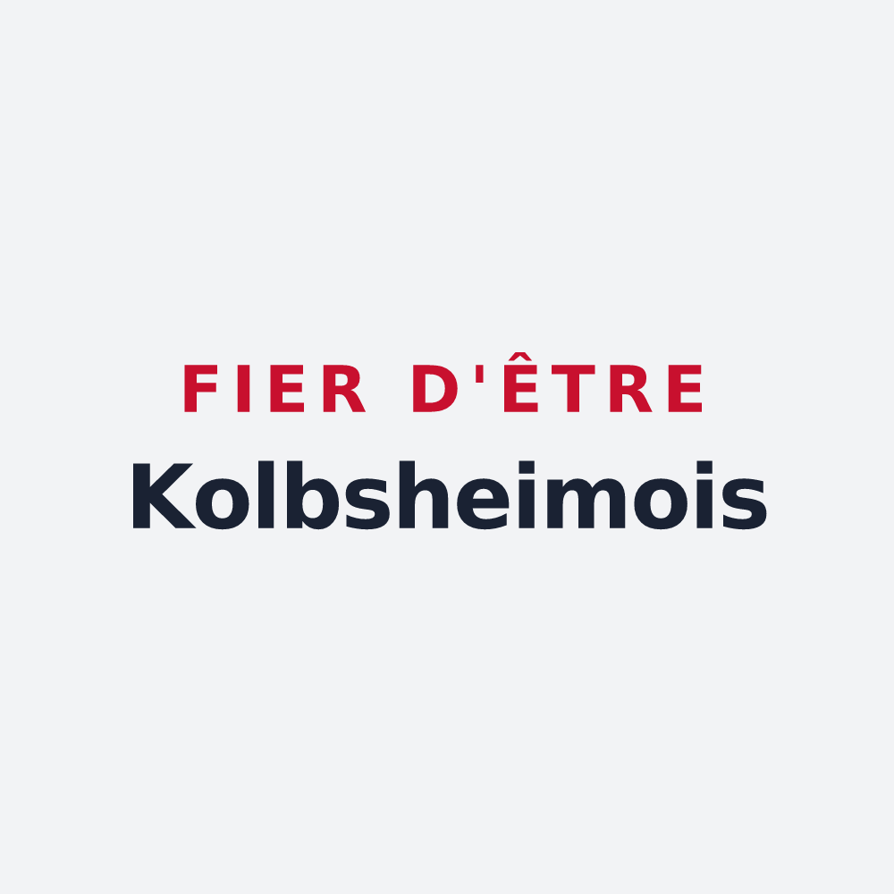 Poster « Fier d'être Kolbsheimois » — design pour Kolbsheim