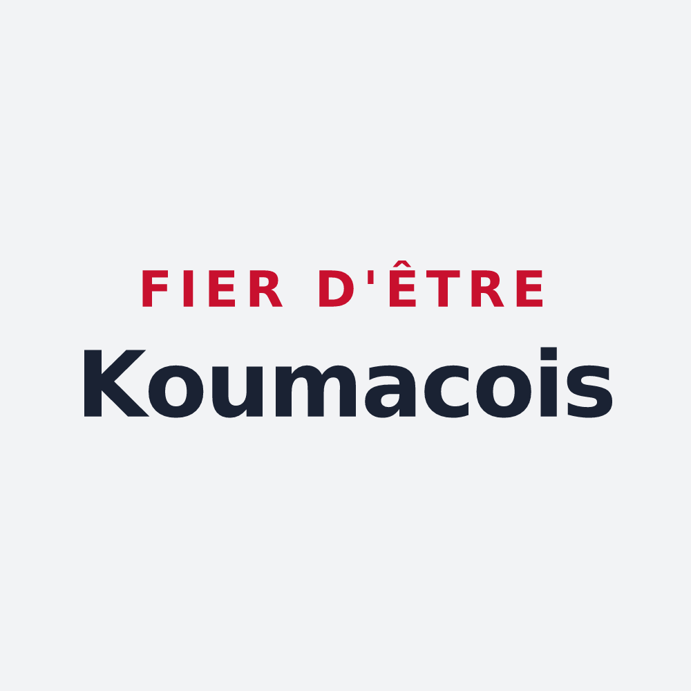 Poster « Fier d'être Koumacois » — design pour Koumac