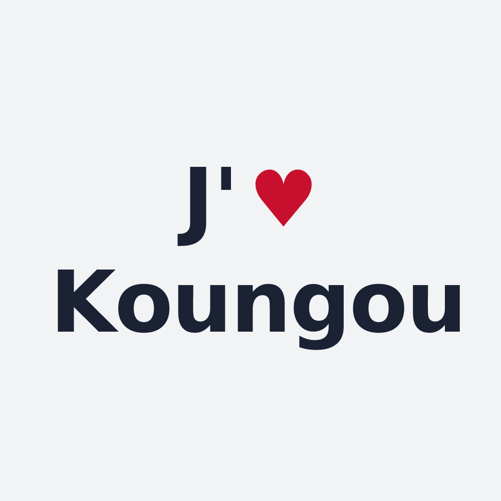 Poster personnalisé Koungou — design J'aime Koungou