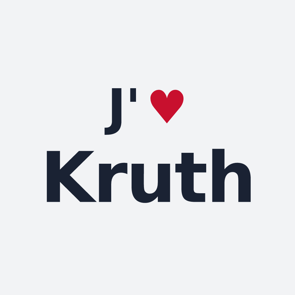 Poster personnalisé Kruth — design J'aime Kruth