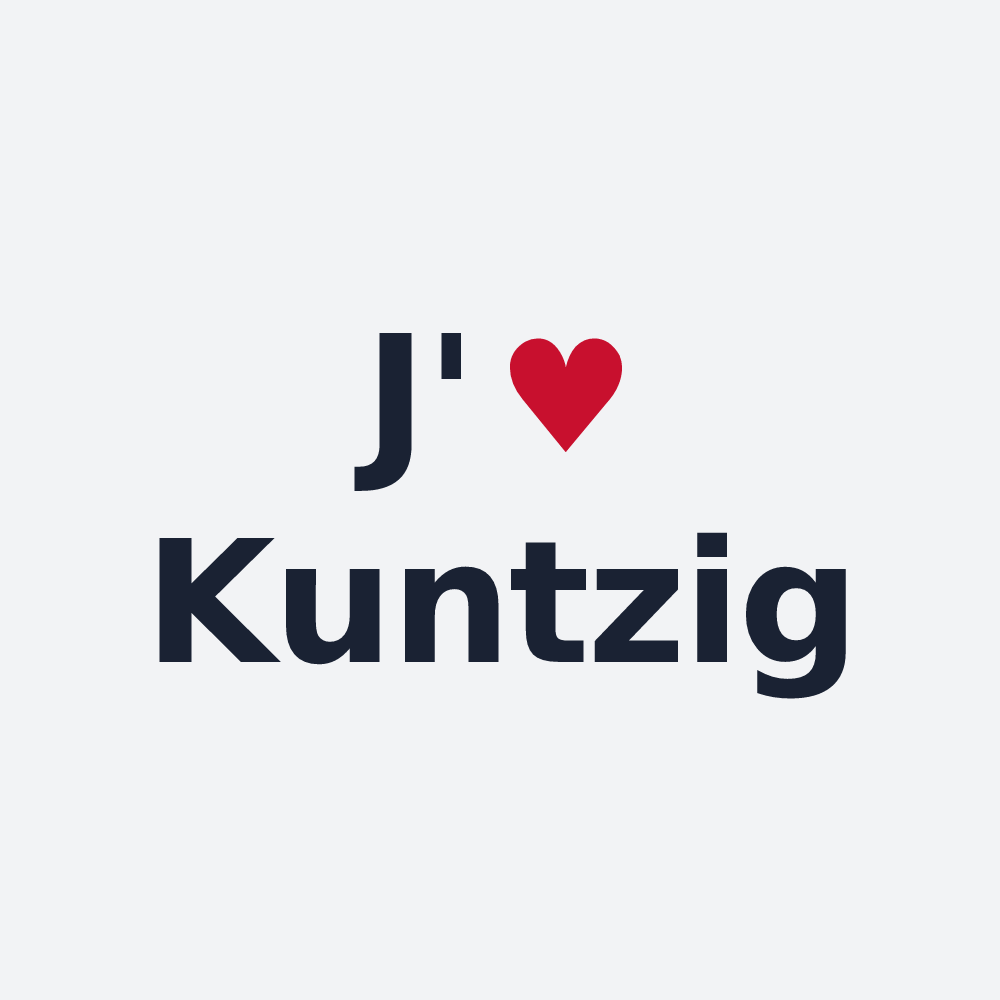 Poster personnalisé Kuntzig — design J'aime Kuntzig