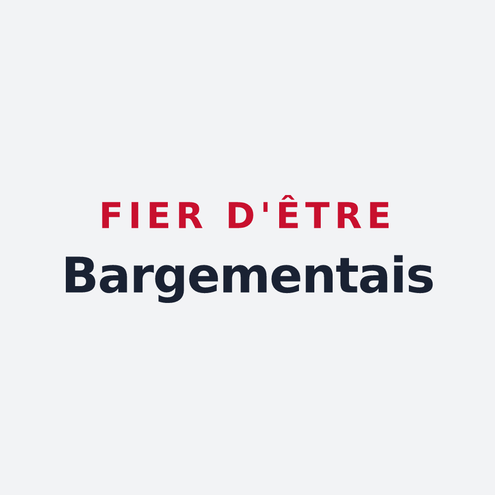 Poster « Fier d'être Bargementais » — design pour L'Abergement-Sainte-Colombe