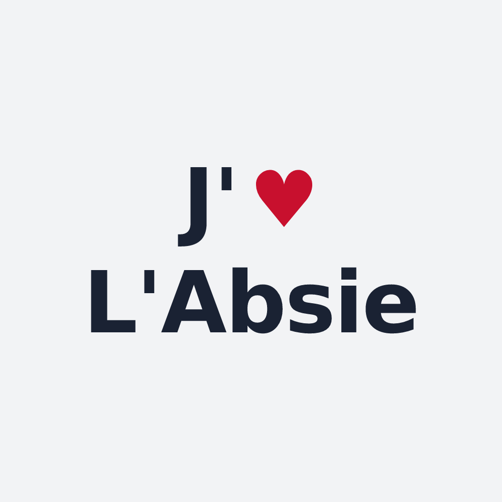 Poster personnalisé L'Absie — design J'aime L'Absie