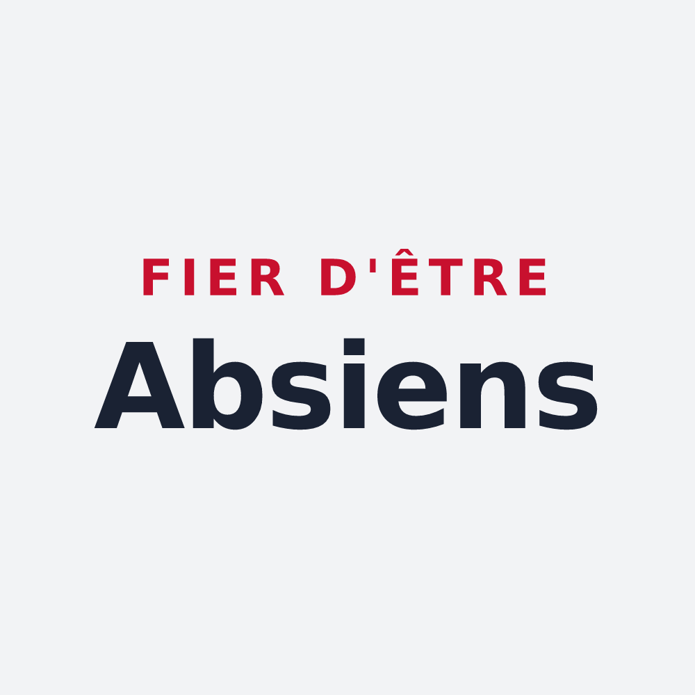 Poster « Fier d'être Absiens » — design pour L'Absie