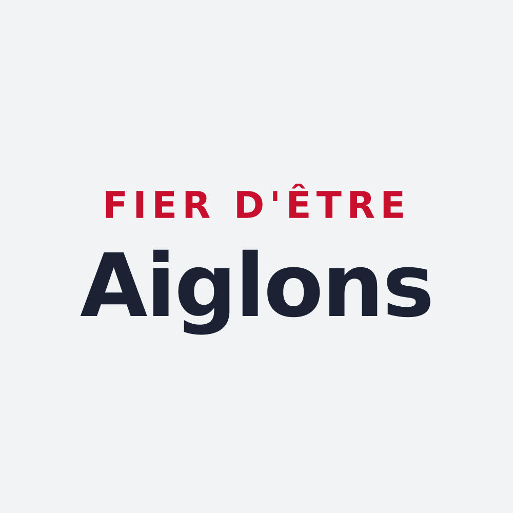 Poster « Fier d'être Aiglons » — design pour L'Aigle