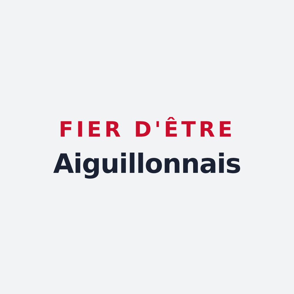 Poster « Fier d'être Aiguillonnais » — design pour L'Aiguillon-sur-Vie