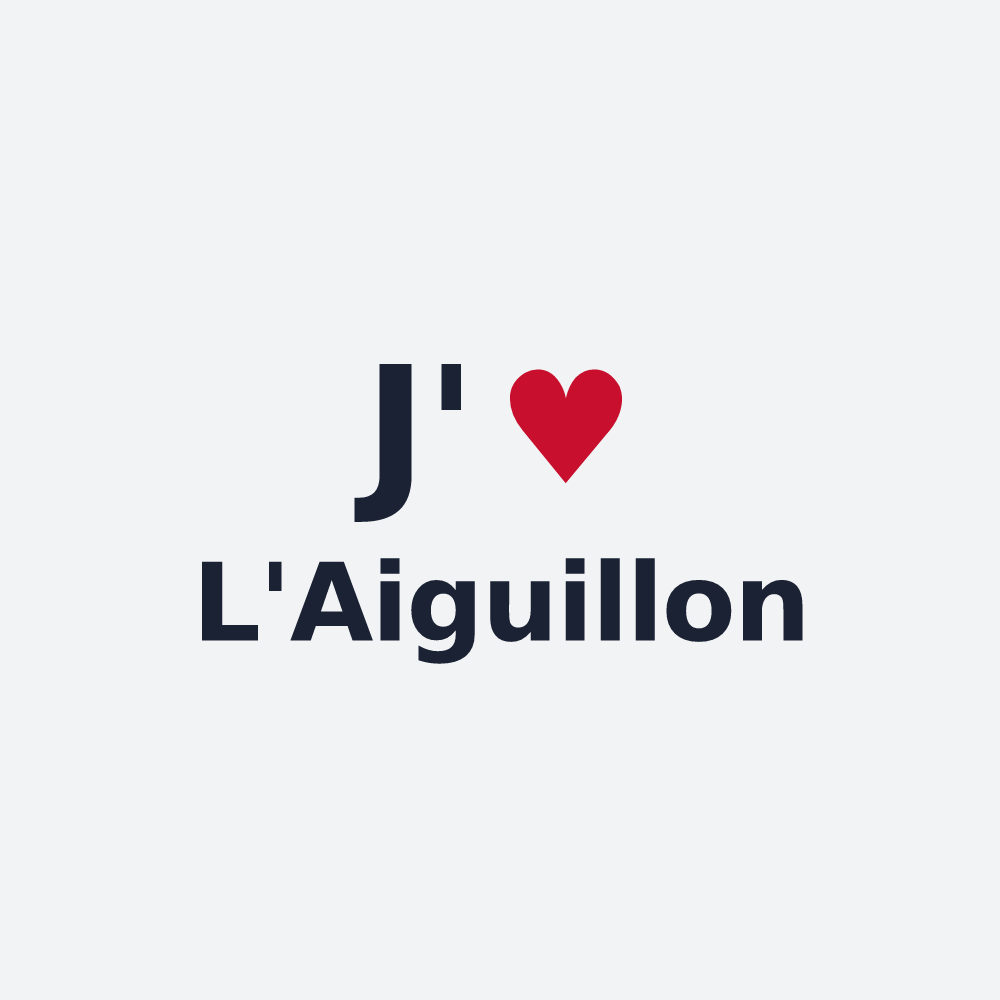 Poster personnalisé L'Aiguillon — design J'aime L'Aiguillon