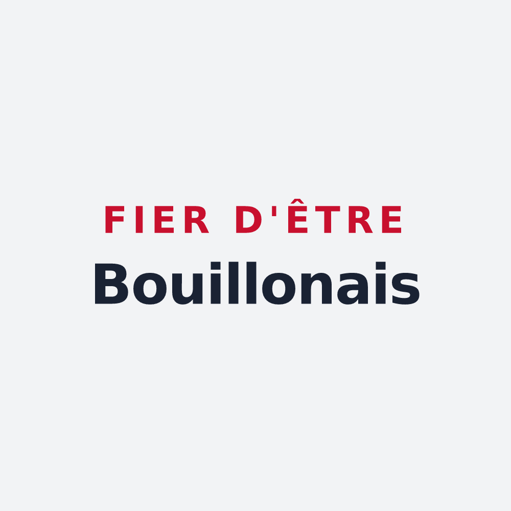 Poster « Fier d'être Bouillonais » — design pour L'Ajoupa-Bouillon