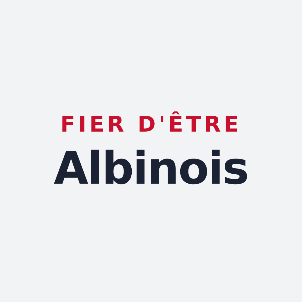 Poster « Fier d'être Albinois » — design pour L'Albenc