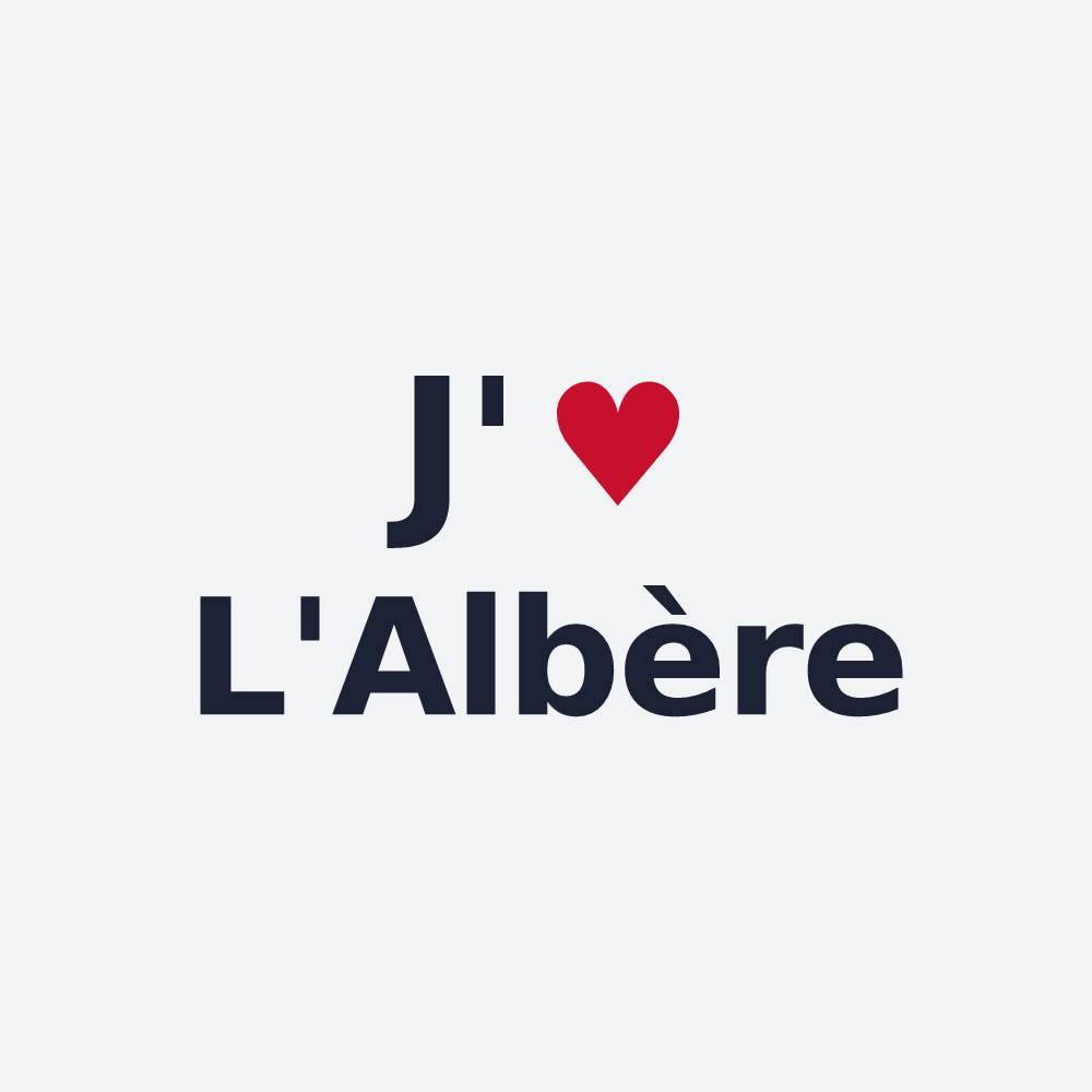 Poster personnalisé L'Albère — design J'aime L'Albère