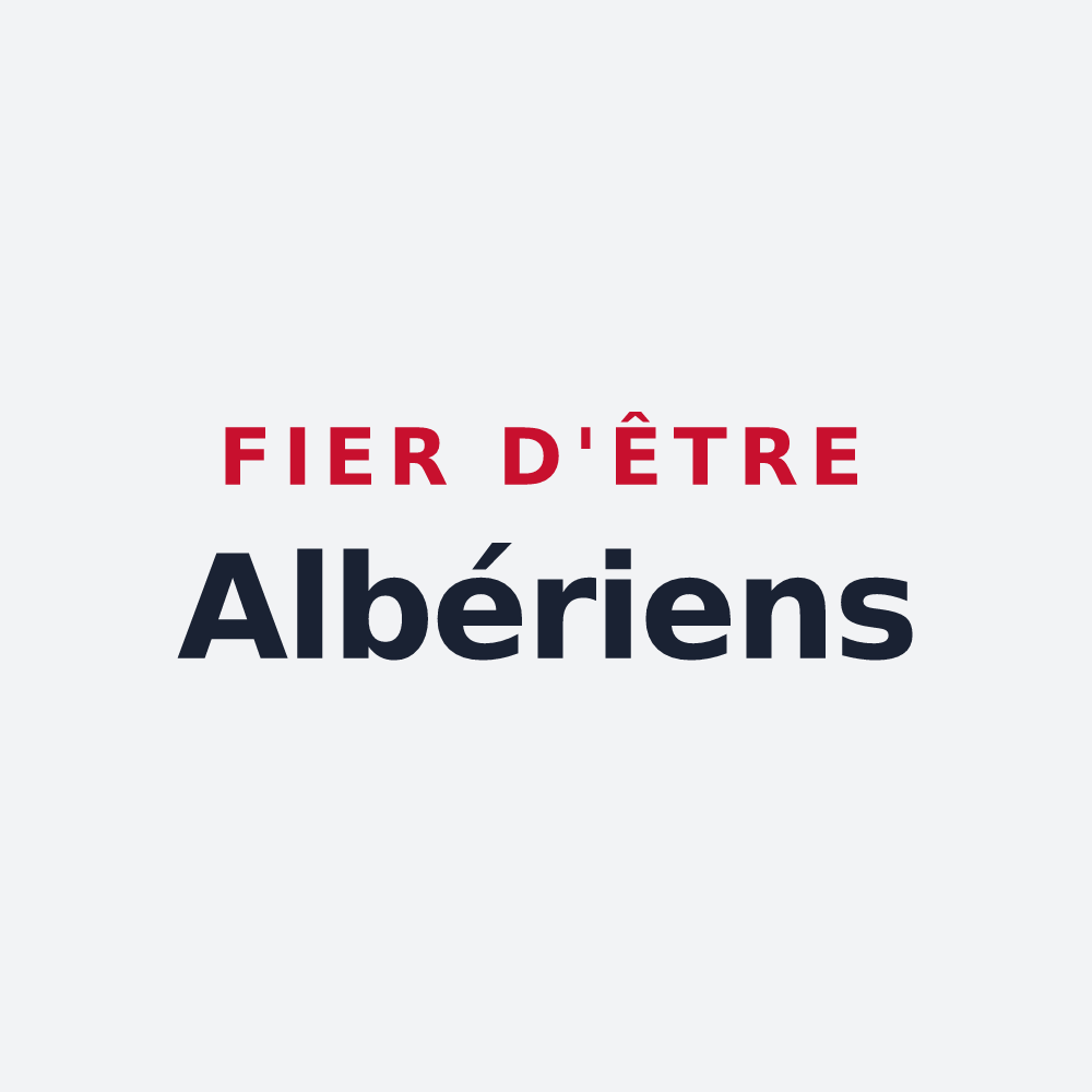 Poster « Fier d'être Albériens » — design pour L'Albère
