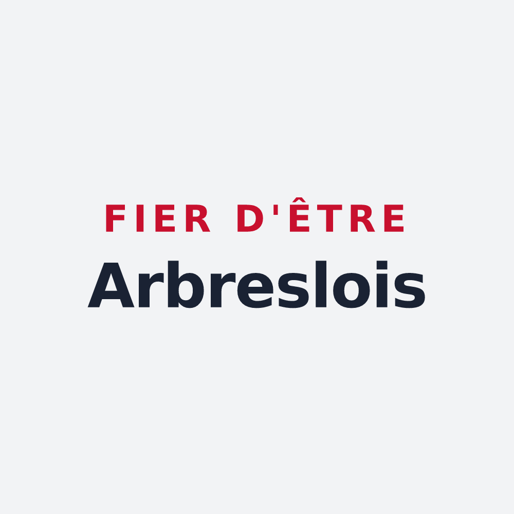 Poster « Fier d'être Arbreslois » — design pour L'Arbresle