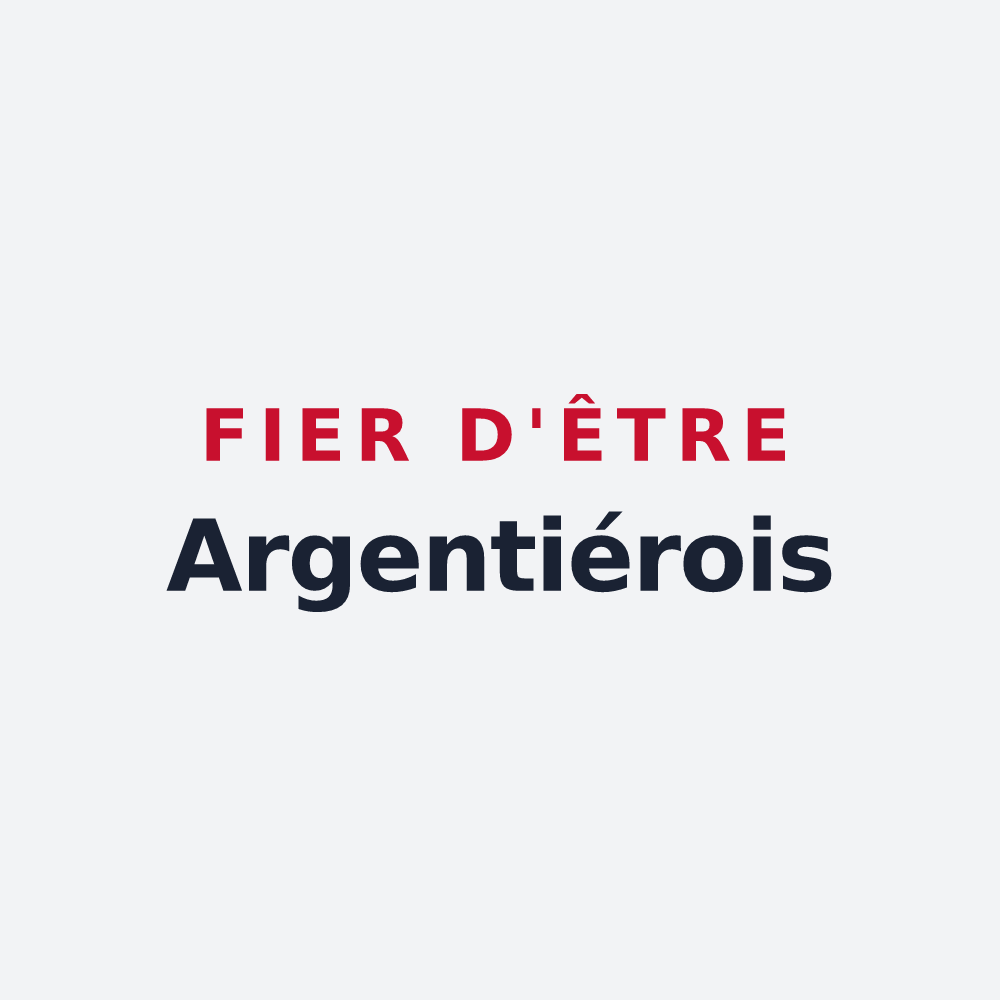 Poster « Fier d'être Argentiérois » — design pour L'Argentière-la-Bessée