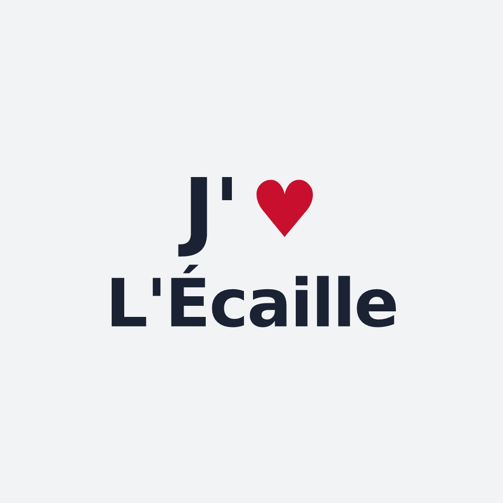 Poster personnalisé L'Écaille — design J'aime L'Écaille